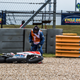Lorenzo’s fallen motorcycle.